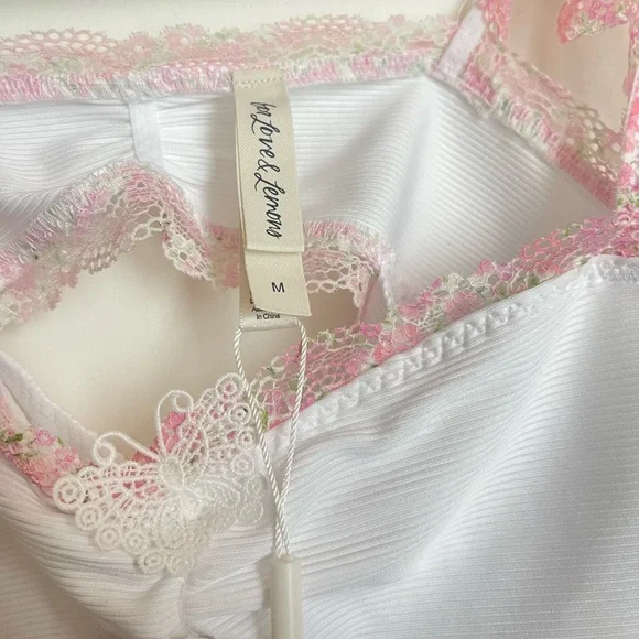 For Love & Lemons Hailey Rib Top Size Medium - Picture 9 of 10